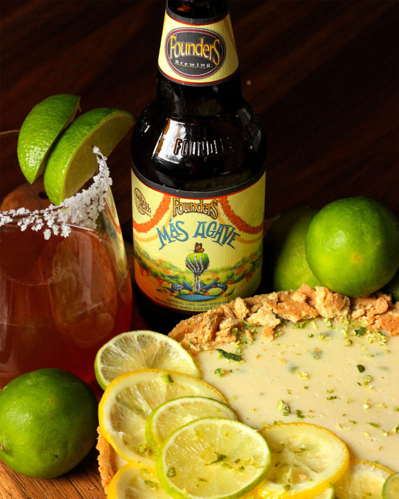 Founders Más Agave and key lime pie