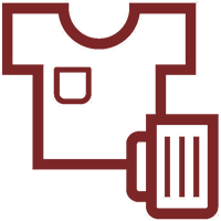 Apparel and beer mug icon
